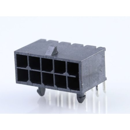 MOLEX Micro-Fit+ Right-Angle Header, 3.00Mm Pitch, Dual Row, 10 Circuits, Matt 2125281000